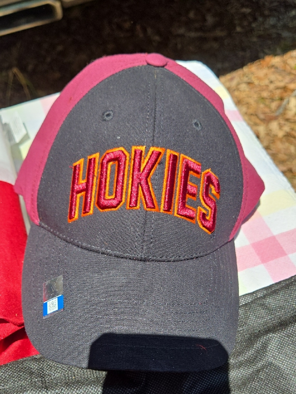 Hokies Embroidered Baseball Cap - Maroon & Black